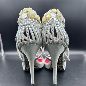 Cesare Paciotti‎ Suede Gray Shoes, Sz 36